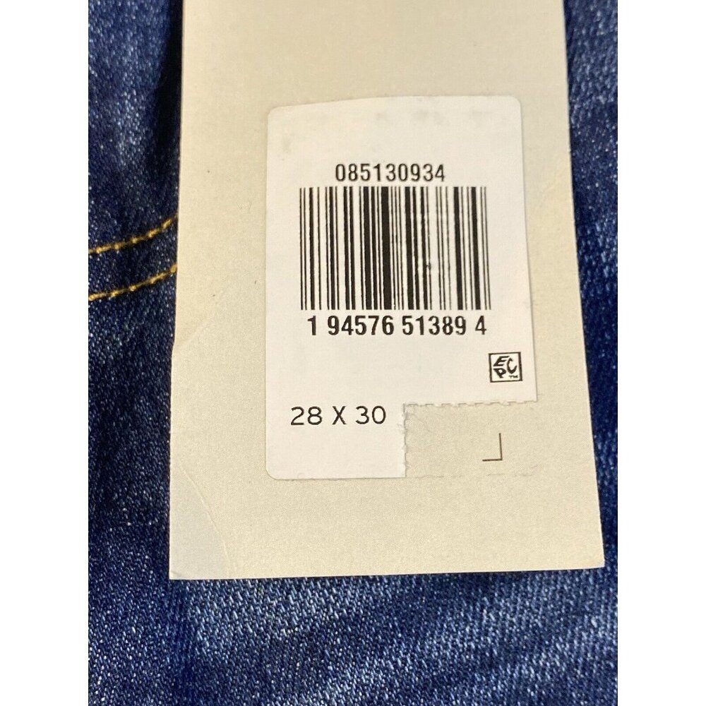 Levi's 513 28 X 30 Slim Straight Men's Jeans Dark Acid Distressed Flex Stretch - Picture 7 of 11